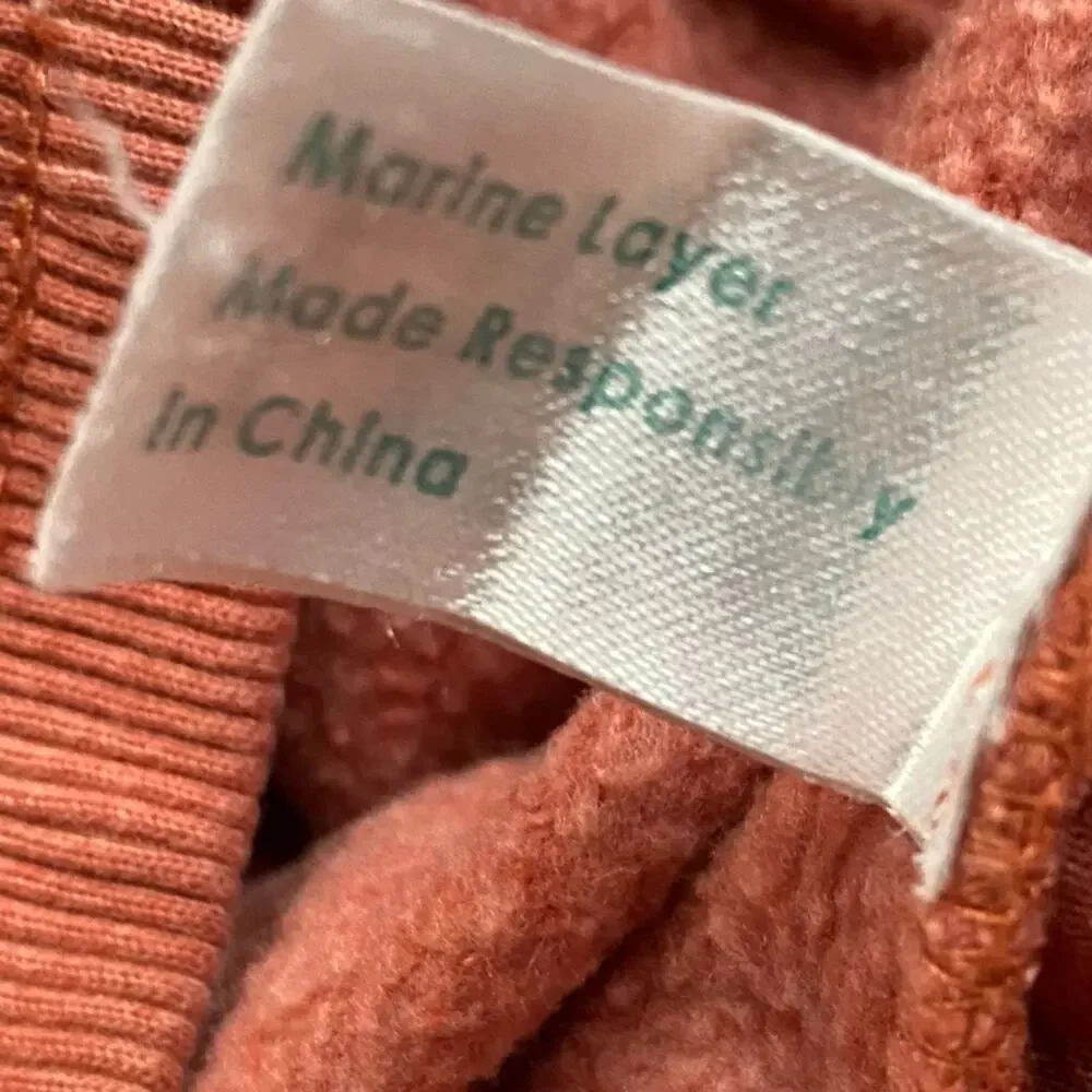 Marine Layer Orange Jogger XS EUC